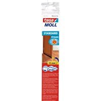 Tesa 05433-00101-00- Barra para Puerta de PVC Cepillo para Suelos Lisos- 1 m x 37 mm- Marrón